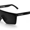 Lazer Face Sunglasses: Black Metal Customs 1 Lazer Face Sunglasses: Black Metal Customs -Heat Wave Visual Black Black Metal Black Angle