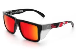 XL VISE Z87 Sunglasses: Cal Fire / Muertos Customs -Heat Wave Visual CalFire Sunblast Angle Clear