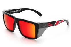 XL VISE Z87 Sunglasses: Cal Fire / Muertos Customs -Heat Wave Visual CalFire Sunblast Angle Smoke