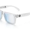 VISE Z87 Sunglasses Vapor Clear Frame: Blue Light Blocking Lens -Heat Wave Visual Clear Clear Blue Light Angle