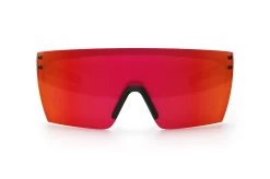Performance Lazer Face Sunglasses: Red/Orange Z87+ 11 Performance Lazer Face Sunglasses: Red/Orange Z87+ -Heat Wave Visual LazerFace Perf Black Matte Firestorm Front