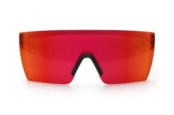 Performance XL Lazer Face Sunglasses: Red/Orange Z87+ -Heat Wave Visual LazerFace XL Perf Black Matte Firestorm Front