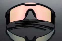 Future Tech Sunglasses: Black Frame Rose Gold Z87+ -Heat Wave Visual ROSEGOLD