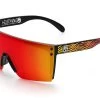 Lazer Face Sunglasses: Tiger Fire Customs 2 Lazer Face Sunglasses: Tiger Fire Customs -Heat Wave Visual Tiger Fire Sunblast Angle