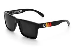 VISE Sunglasses: Turbo Classic Customs -Heat Wave Visual Turbo Black Angle