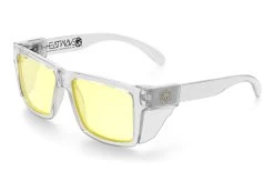 VISE Z87 Sunglasses Vapor Clear Frame: -Heat Wave Visual Vise Clear HiVis Yellow Clear