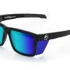Performance Vise Sunglasses: Galaxy Z87+ -Heat Wave Visual Vise Perf Black Matte Galaxy Angle Shields