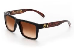 VISE Sunglasses: Woodgrain Customs -Heat Wave Visual Woodgrain Brown Lurk Angle