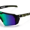 Future Tech Sunglasses: Woodland Camo Customs Z87+ -Heat Wave Visual Woodland Camo Side