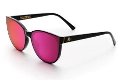 Carat Sunglasses: BLACK -Heat Wave Visual carat black render fushia