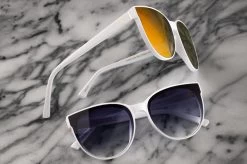 Carat Sunglasses: White -Heat Wave Visual caratwhite 3