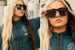 Clarity Sunglasses: White -Heat Wave Visual clarity white girl2