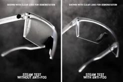 Lazer Face Sunglasses: Black Frame Anti Fog Black Lens Z87 -Heat Wave Visual clearforblacklens