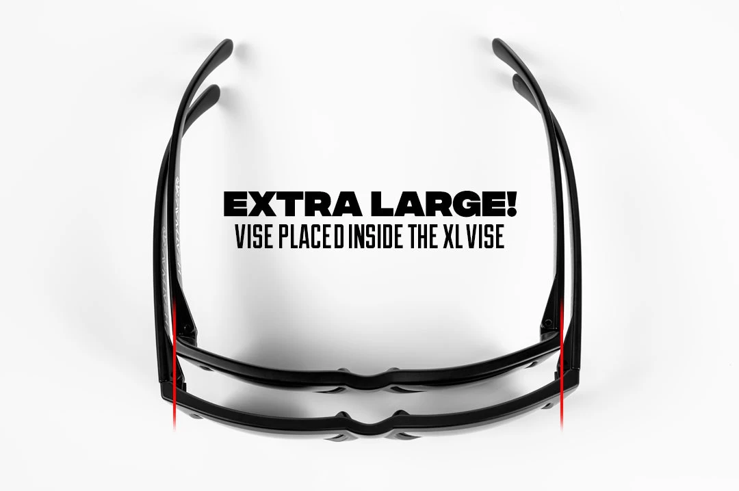 XL VISE Z87 Sunglasses Black Frame: Black Lens 4 XL VISE Z87 Sunglasses Black Frame: Black Lens - Image 2