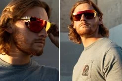 Performance Quatro Sunglasses: Red/Orange Z87+ -Heat Wave Visual quatro sunblast lifestyle