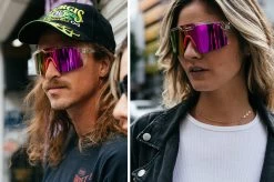 Future Tech Sunglasses: Vapor Clear Frame Spectrum Lens Z87+ -Heat Wave Visual spectrum clear 2